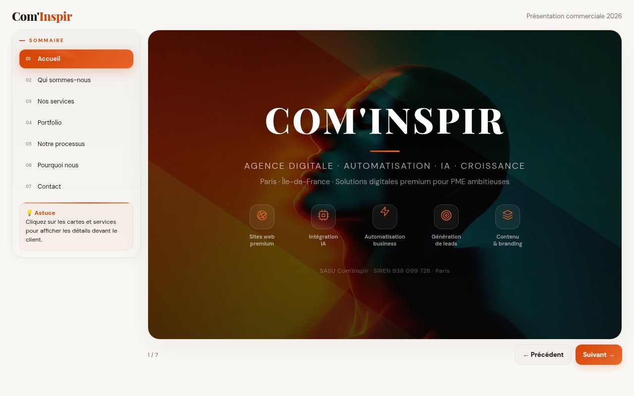 Com'Inspir — Services